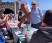 Mădălina Ghenea dansând pe mese