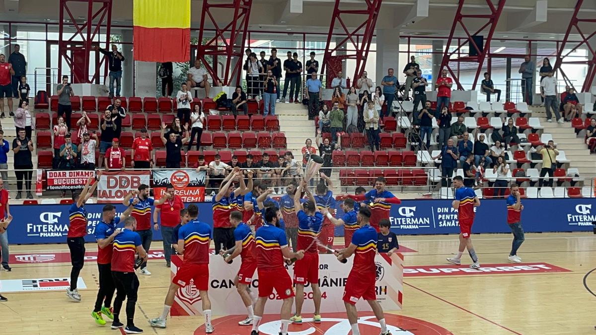 Dinamo a sărbătorit câștigarea campionatului la handbal masculin