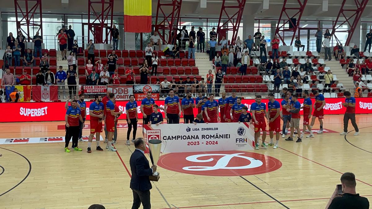 Dinamo a sărbătorit câștigarea campionatului la handbal masculin