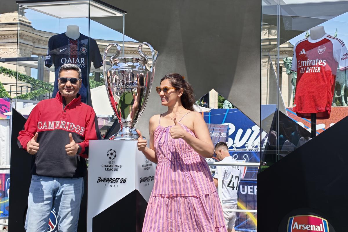 Imagini din fanzone-ul din Budapesta