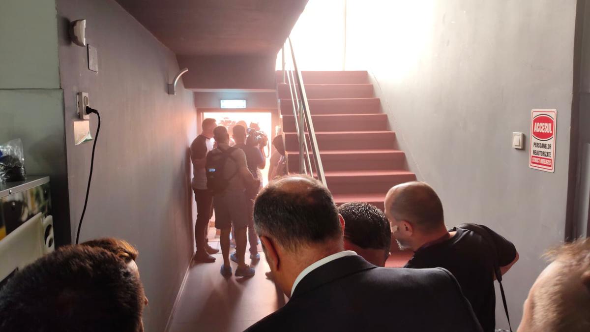 Dan Șucu a coborât în parcarea Sălii Rapid pentru a-i convinge să intre pe stadion la prezentarea lui Pancu
