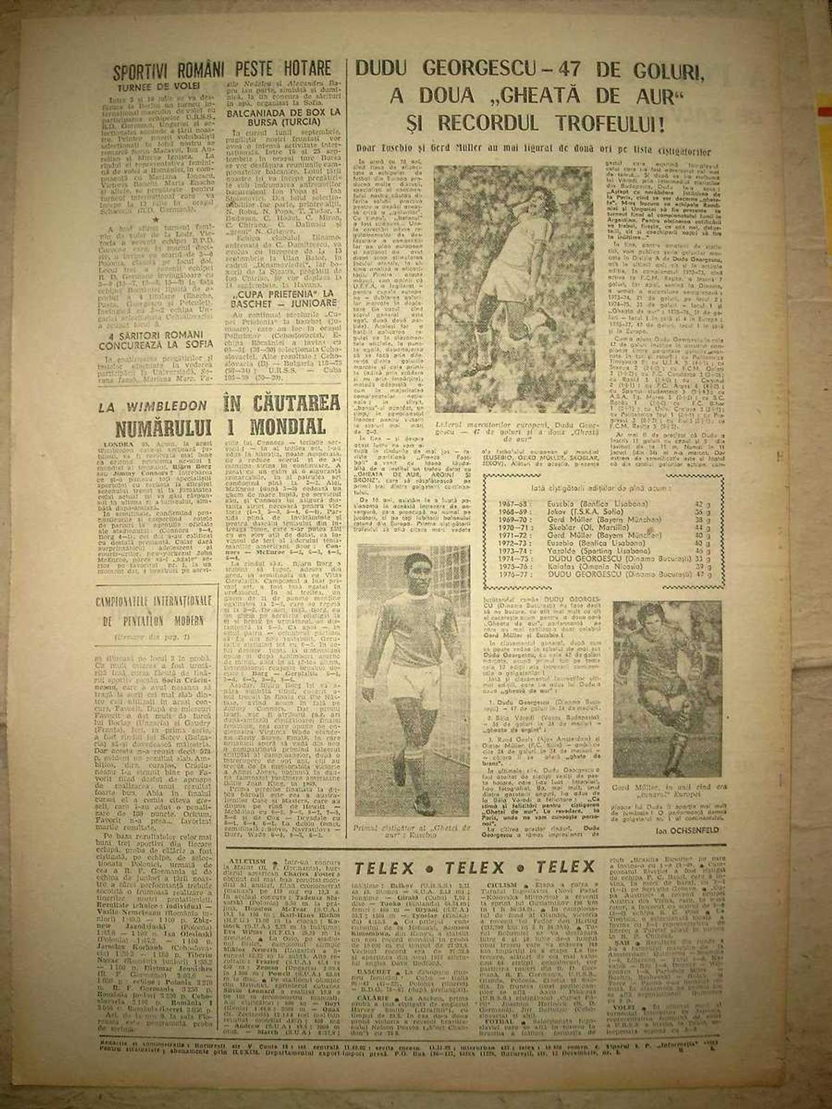 retro gsp 30 iunie - dudu georgescu