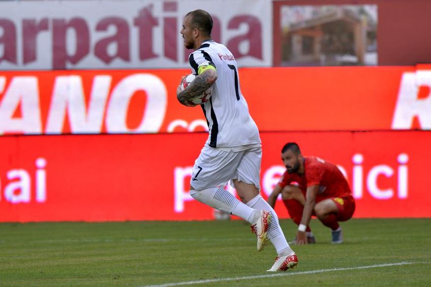 Denis Alibec a înscris, la 29 de ani, primul gol în campionat cu o lovitură de cap. FOTO: Cristi Preda