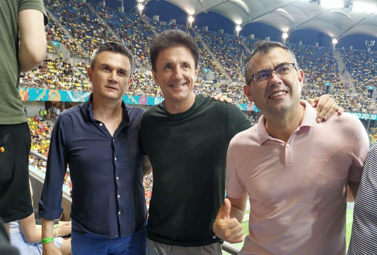 Imagini geniale surprinse de GSP pe Arena Națională: Gică Popescu, tot la tribuna a doua și la Franța - Elveția