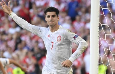 Pentru hateri, cu dragoste! Gestul făcut de Alvaro Morata după ce a marcat golul decisiv din prelungirile partidei cu Croația