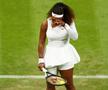 Serena Williams a abandonat în primul meci de la Wimbledon! Imagini dureroase: s-a prăbușit în genunchi și a început să plângă