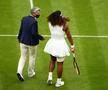 Serena Williams a abandonat în primul meci de la Wimbledon! Imagini dureroase: s-a prăbușit în genunchi și a început să plângă