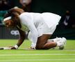 Serena Williams (39 de ani, 8 WTA) a abandonat în primul tur de la Wimbledon. Americanca a acuzat o accidentare, la scorul de 3-3, împotriva bielorusei Aliaksandra Sasnovich (27 de ani, 100 WTA).