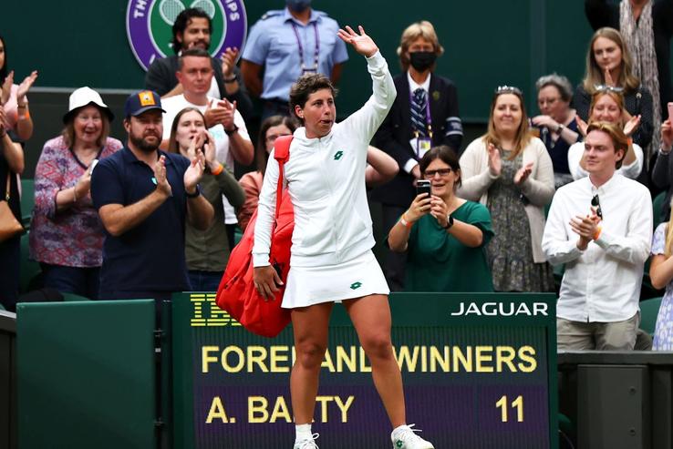 Carla Suarez Navarro și-a luat rămas bun de la Wimbledon / foto: Guliver/Getty Images