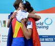 Gianina Beleagă și Ionela Cozmiuc și bucuria primului titlu mondial