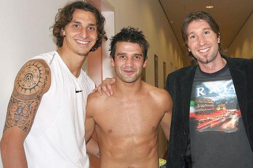 În stânga, Zlatan Ibrahimovic și Cristi Chivu la Inter, în 2007 // foto: Imago Images