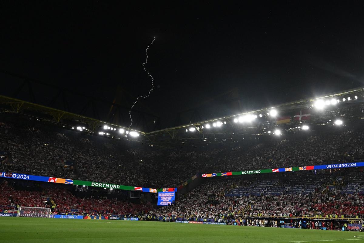 Imagini apocaliptice la Germania - Danemarca de la Euro 2024