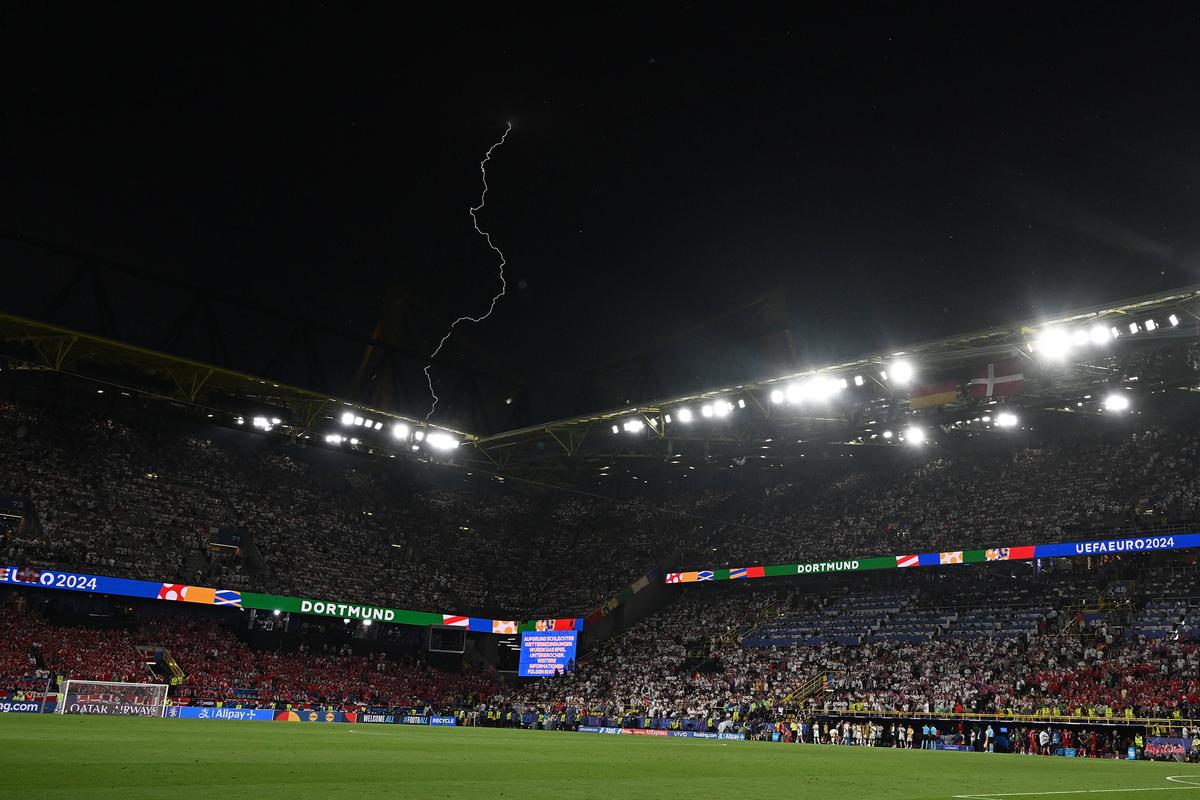 Imagini apocaliptice la Germania - Danemarca de la Euro 2024