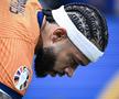 Detaliu lateral al părului împletit cu steluțe al lui Memphis Depay / Foto: Imago