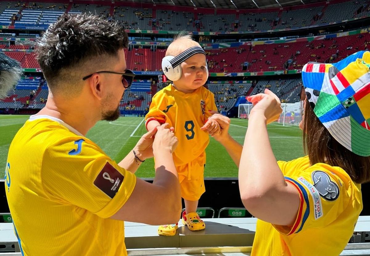 A cucerit internetul! Cel mai mic suporter român de la Euro 2024 e nepotul lui George Pușcaș