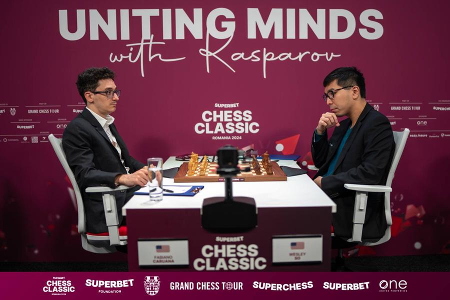 A doua rundă a Superbet Chess Classic România 2024 s-a încheiat cu o singură victorie și patru remize