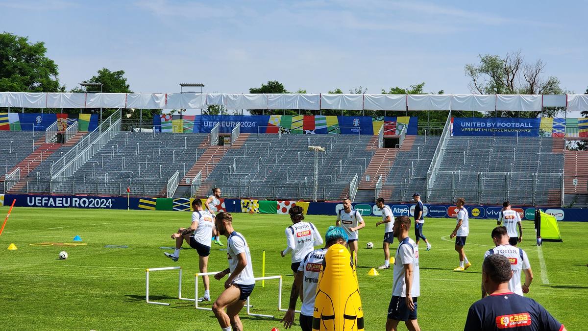 Imagini de la antrenamentul României - 29 iunie