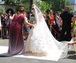 Kira Hagi la ceremonia religioasă de la biserica Sf. Visarion din București FOTO: Ionuț Iordache (GSP)