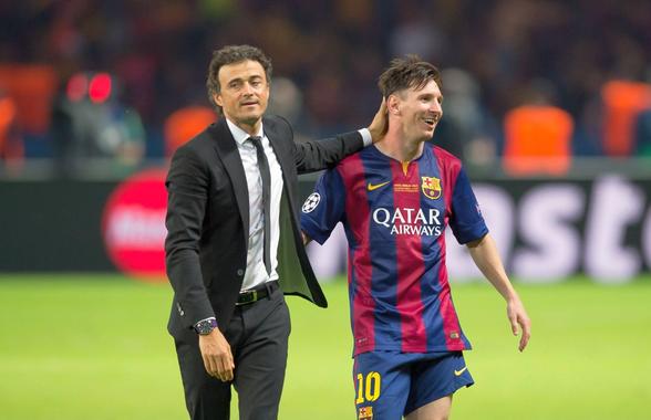 Luis Enrique îl ovaționează pe Leo Messi, înaintea optimii de finală de la Campionatul Mondial al Cluburilor