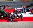 Momentul coliziunii dintre Kimi Antonelli și Max Verstappen. Foto: Imago
