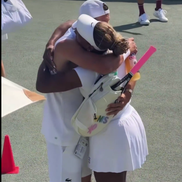 Serena Williams și Grigor Dimitrov / FOTO: Captură X@Wimbledon