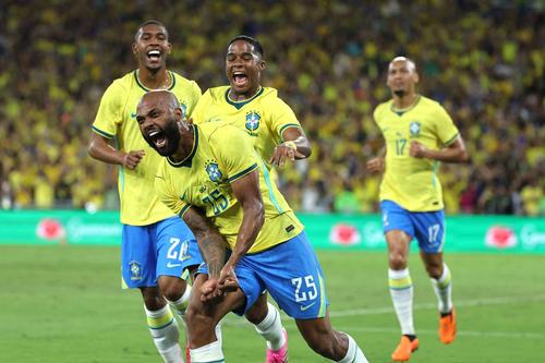 Igor Thiago, după un gol marcat pentru Brazilia // foto: Getty Images