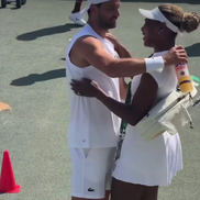 Serena Williams și Grigor Dimitrov / FOTO: Captură X@Wimbledon