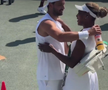 Serena Williams și Grigor Dimitrov / FOTO: Captură X@Wimbledon