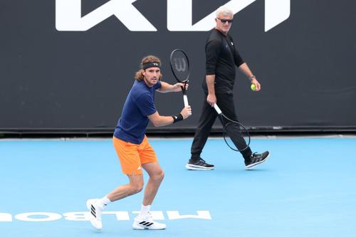 Stefanos și Apostolos Tsitsipas/Foto: Getty Images