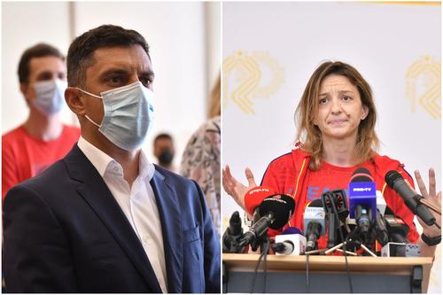 Eduard Novak (stânga) şi Ana Maria Popescu
