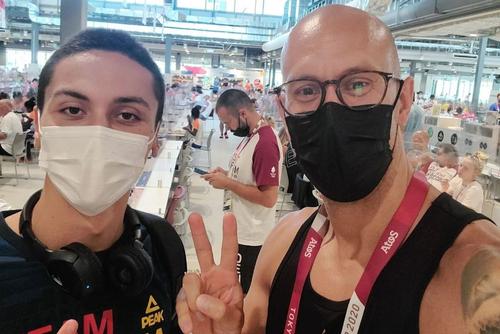 David Popovici și Brent Hayden // foto: Instagram @ thebrenthayden