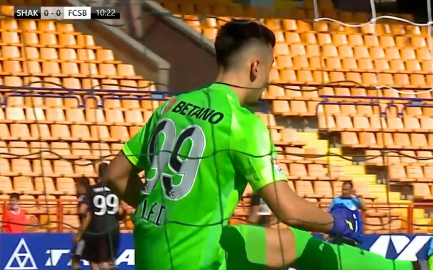 Șahtior Karagandy a deschis scorul în meciul cu FCSB - manșa secundă a turului doi preliminar din Conference League - după o gafă comisă de Andrei Vlad.