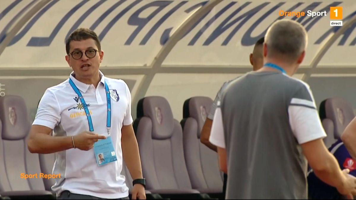 FOTO Conflict Andrei Prepeliță - Erik Lincar în FC Argeș - U Cluj 29.07.2022