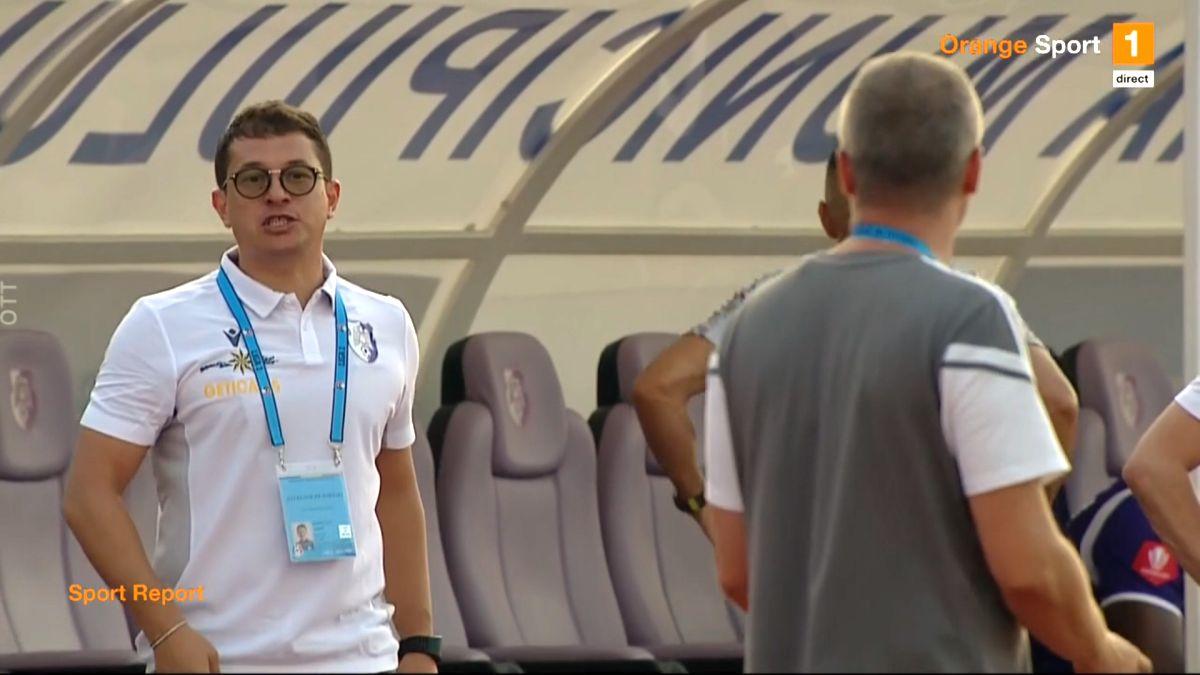 FOTO Conflict Andrei Prepeliță - Erik Lincar în FC Argeș - U Cluj 29.07.2022