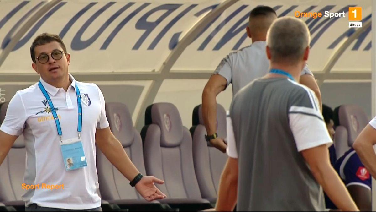 FOTO Conflict Andrei Prepeliță - Erik Lincar în FC Argeș - U Cluj 29.07.2022