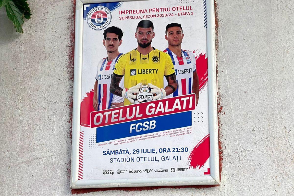 Oțelul Galați - FCSB, etapa #3 din Superligă