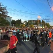 Imagine suprirnsă în afara arenei, cu scurt timp înainte de meci / foto: Vlad Nedelea (GSP)