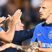 Vlad Chiricheș a rezistat 63 de minute în Oțelul - FCSB / foto: Cristi Preda (GSP)