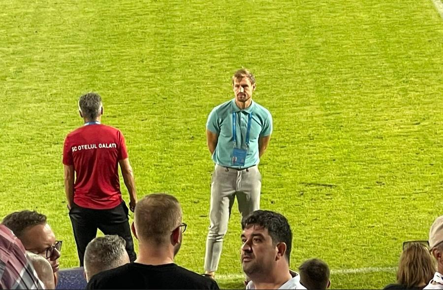 Cristian Sârghi / foto: Vlad Nedelea (GSP) Seara animată a Galațiului și a revenirii stângace a lui Chiricheș » Reporterii GSP au surprins 10 momente tari la Oțelul - FCSB