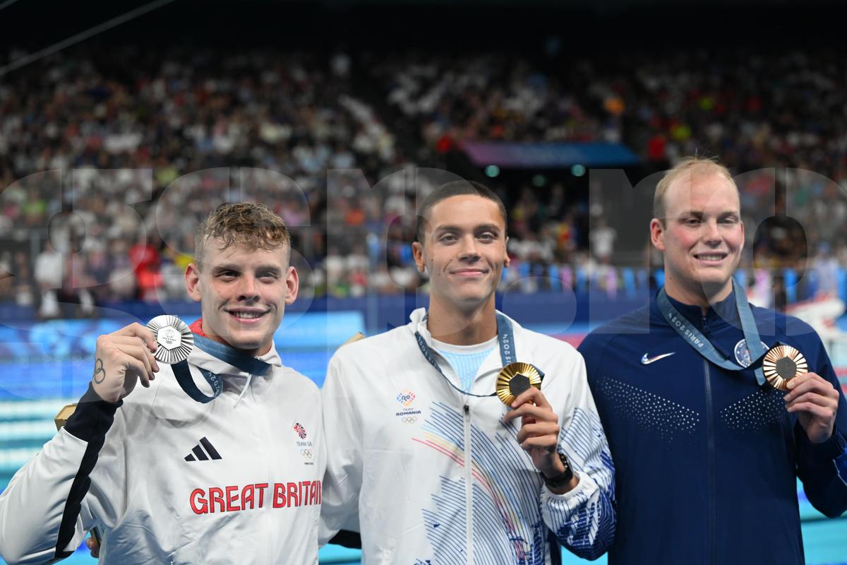 David Popovici, AUR olimpic la 200 de metri liber - Jocurile Olimpice 2024 - foto: Raed Krishan / GSP