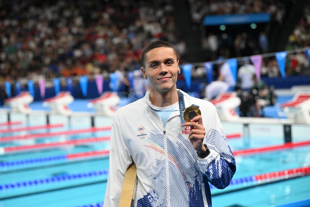 David Popovici, AUR olimpic la 200 de metri liber - Jocurile Olimpice 2024 - foto: Raed Krishan / GSP