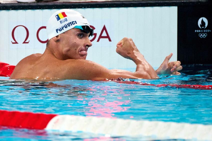 David Popovici, AUR olimpic la 200 de metri liber - Jocurile Olimpice 2024 - foto: Raed Krishan / GSP