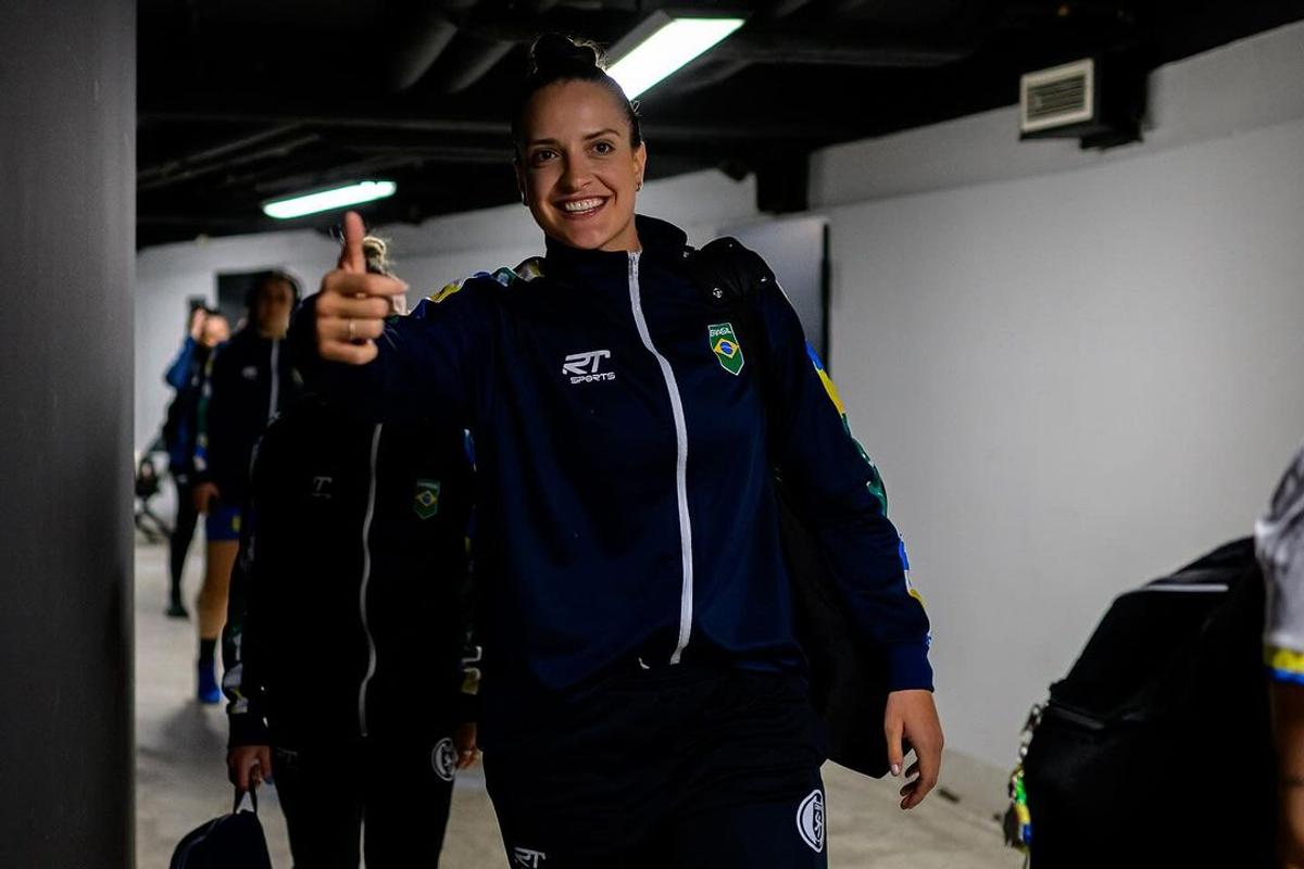 Gabriela Moreschi, cea mai urmărită jucătoare de handbal pe rețelele de socializare. Foto: Instagram