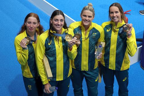 Echipa Australiei de ștafetă 4 x 100 metri, în stil liber // foto: Guliver/gettyimages