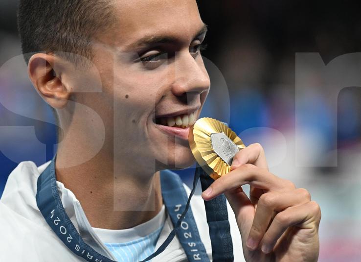 David Popovici, AUR olimpic la 200 de metri liber - Jocurile Olimpice 2024 - foto: Raed Krishan / GSP