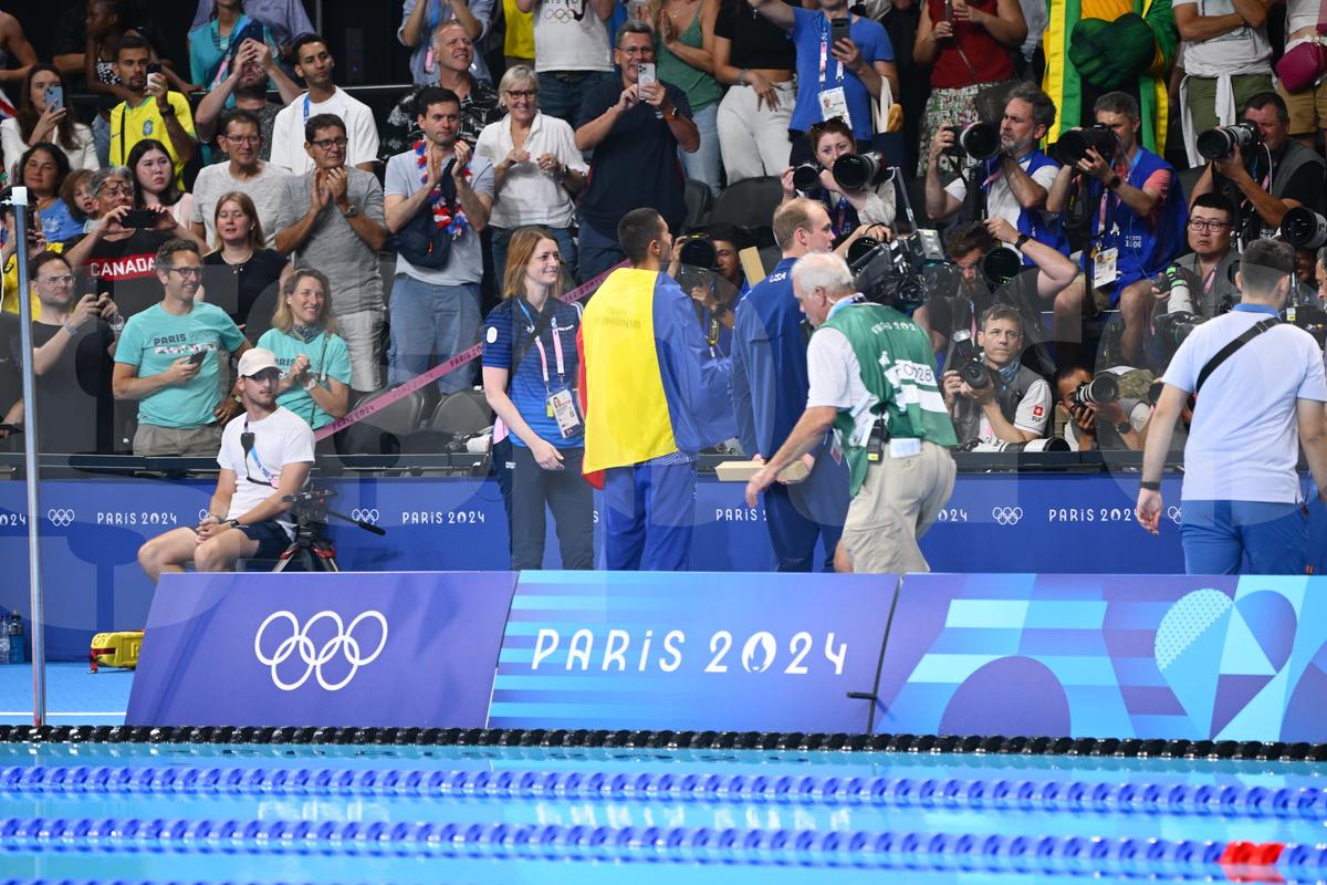 David Popovici, AUR olimpic la 200 de metri liber - Jocurile Olimpice 2024 - foto: Raed Krishan / GSP