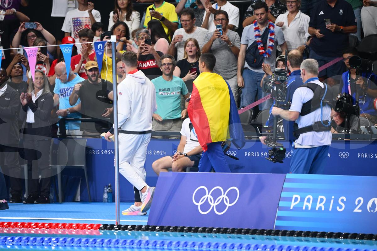 David Popovici, AUR olimpic la 200 de metri liber - Jocurile Olimpice 2024 - foto: Raed Krishan / GSP