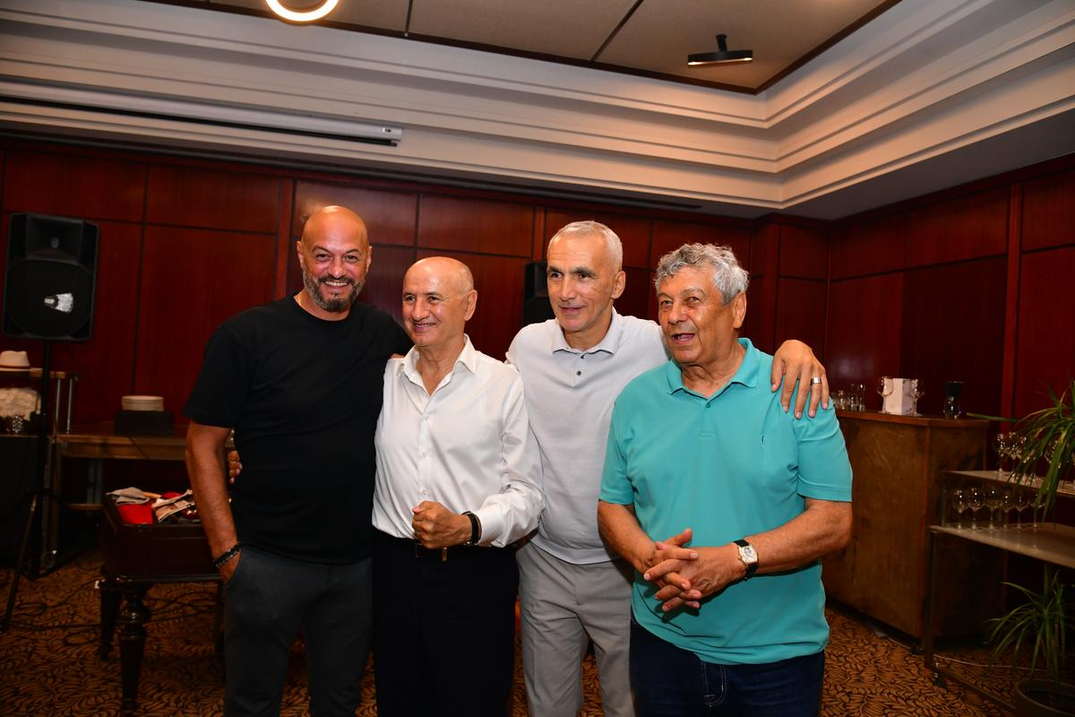 Imagini memorabile de la petrecerea lui Mircea Lucescu! George Copos a „rupt ariciul” buzunarului și a aruncat timid cu bani în lăutari