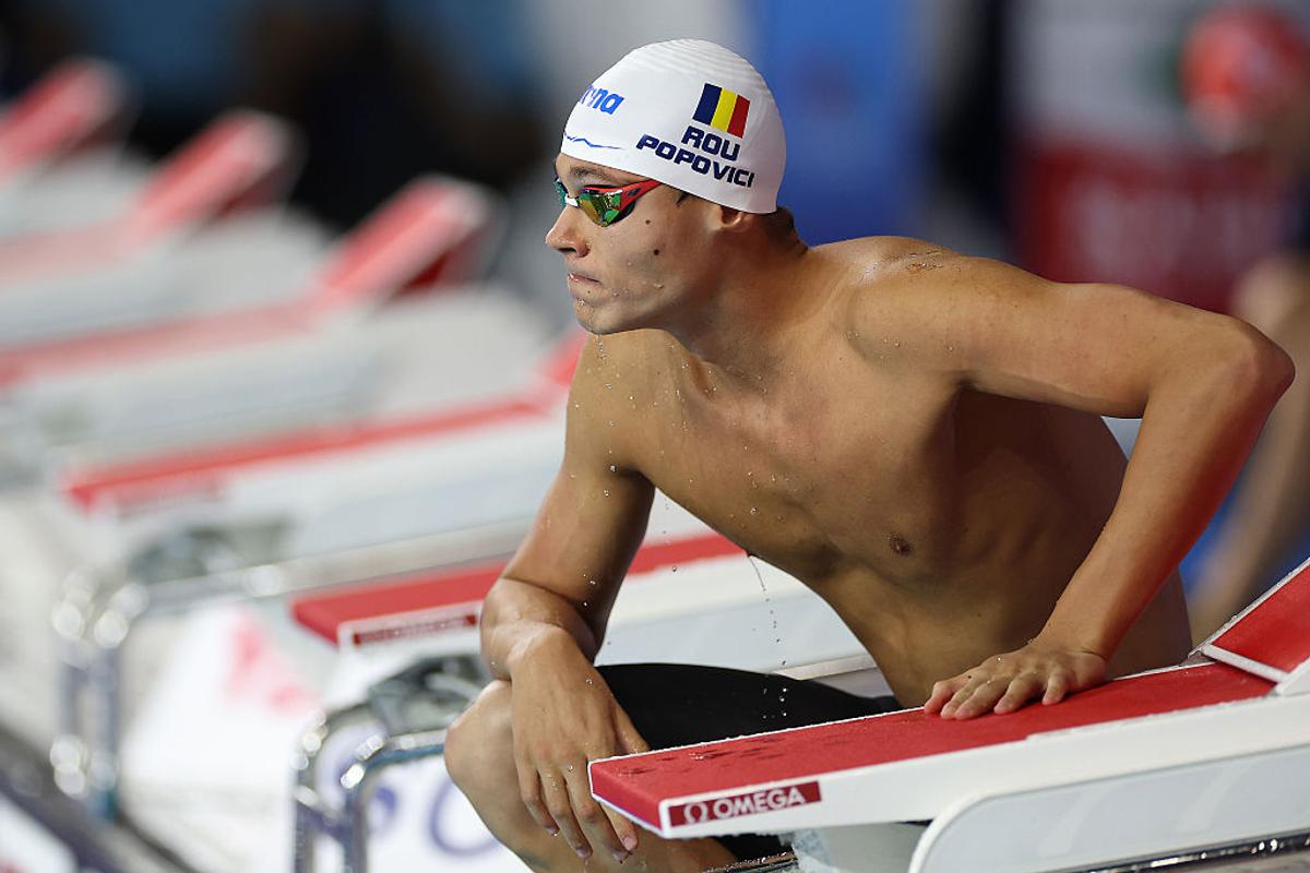 David Popovici, campion mondial la 200 de metri liber în Singapore