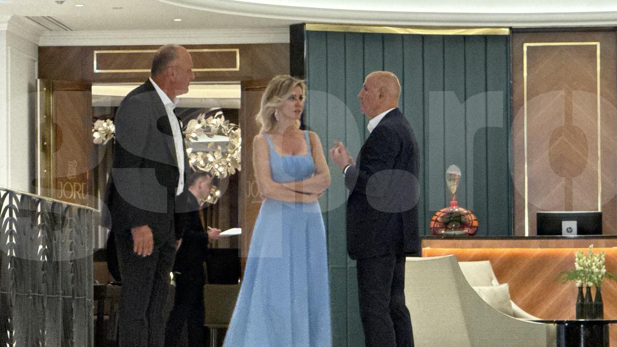 George Copos si Dan Sucu la ziua lui Mircea Lucescu